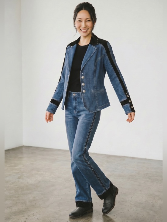 Ethyl Denim - Ethyl  Denim 2- Piece set, Denim Jacket and Jeans. EUC to GUC